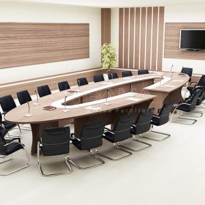 میز کنفرانس مدرن بیضی شکل